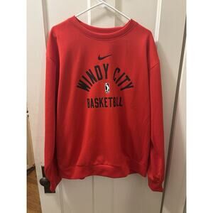 Nike Dri-Fit Gatorade‎ Men XL Red Windy City Chicago Bulls Pullover